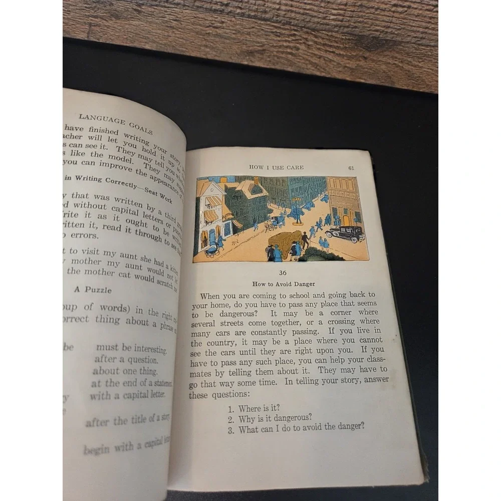vintage hardcover textbook titled 